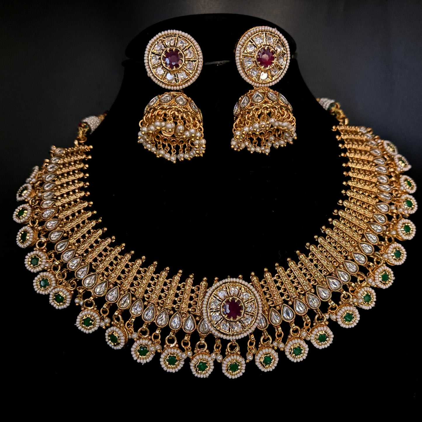 Heavy Antique Necklace Set