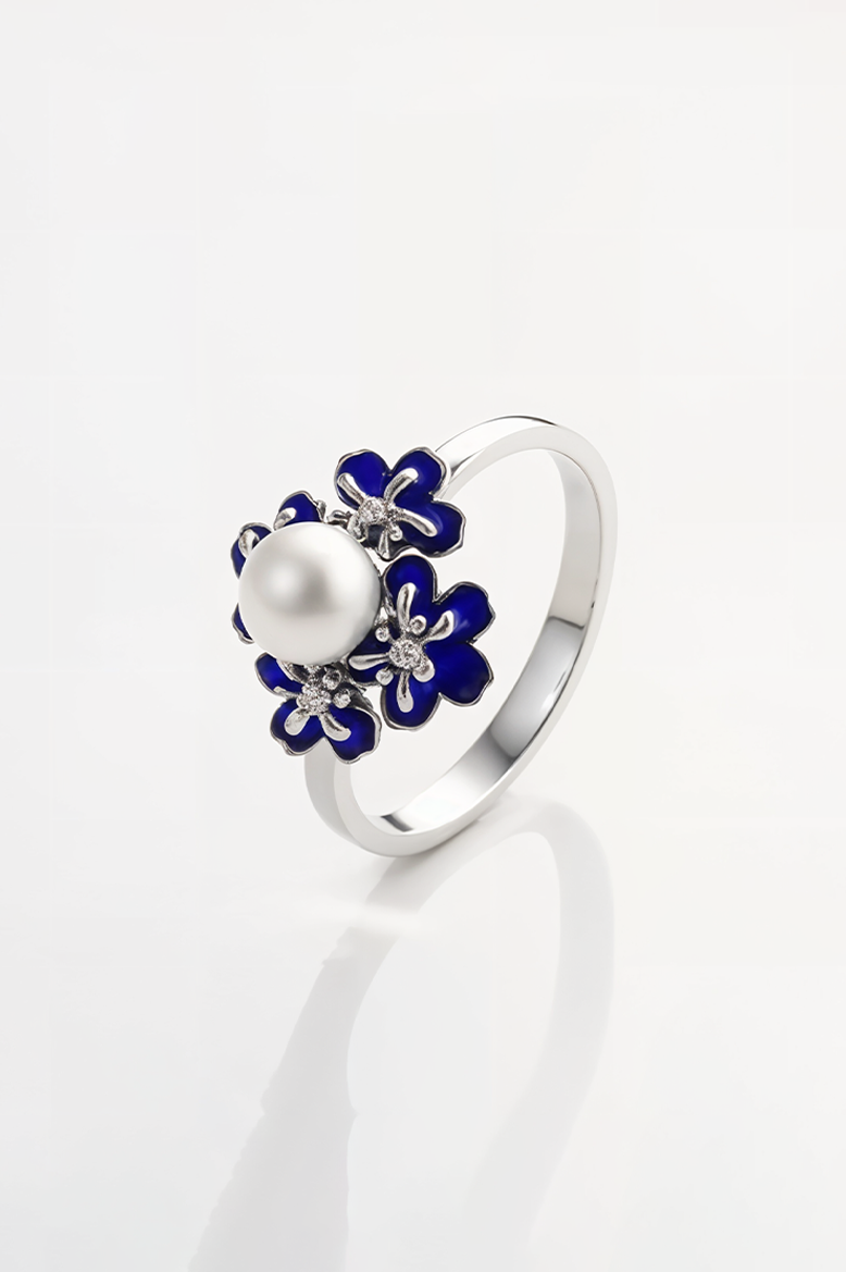 Blossom Pearl 92.5 Sterling Silver Ring