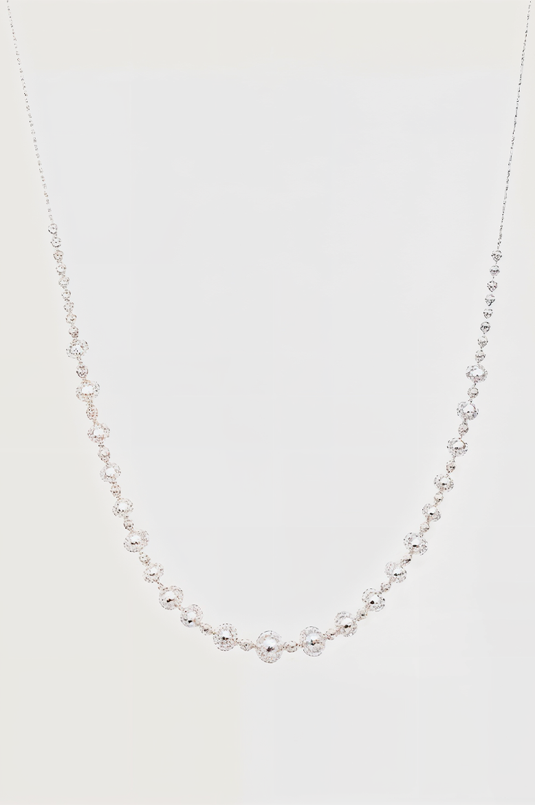LustreLine Beaded 92.5 Silver Chain