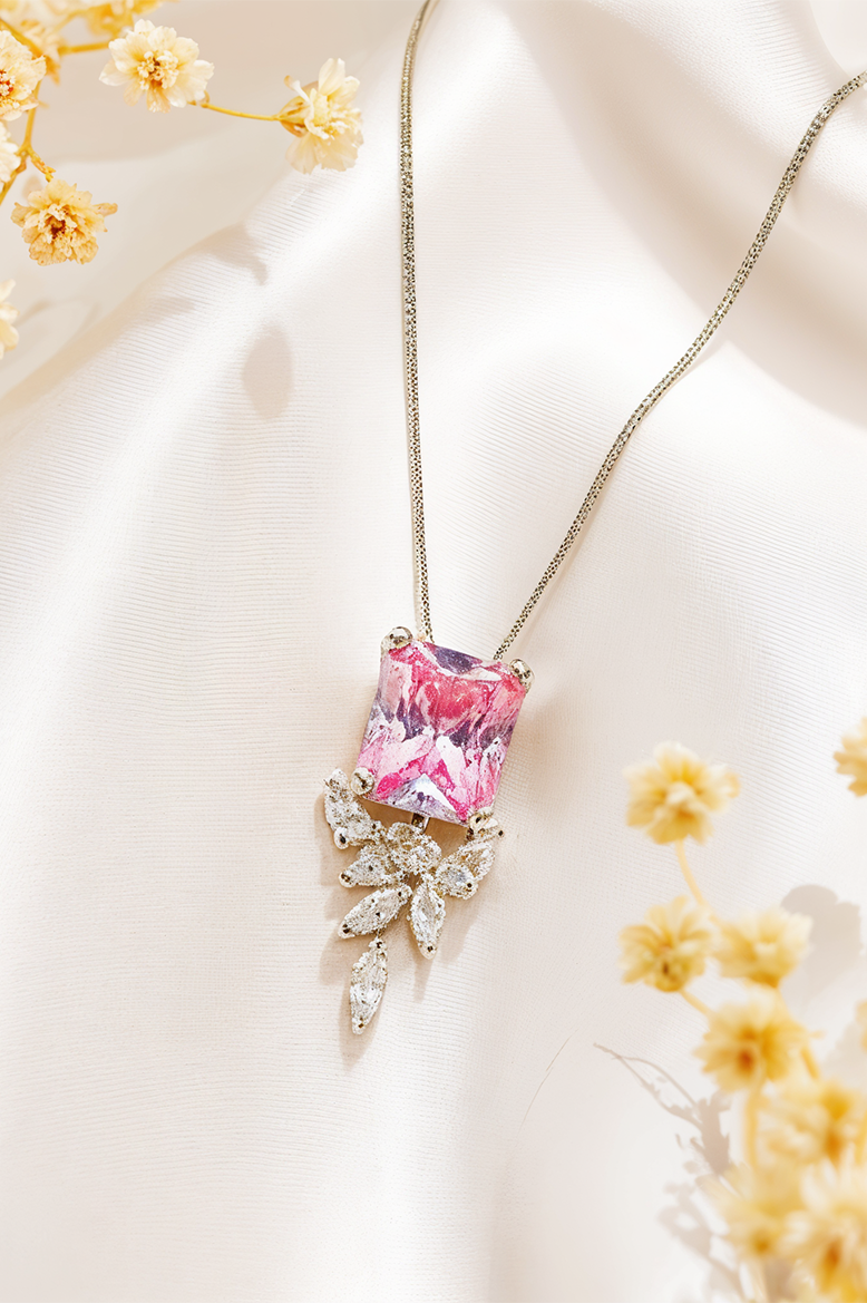 Rosé Radiance 92.5 Silver Chain Pendant