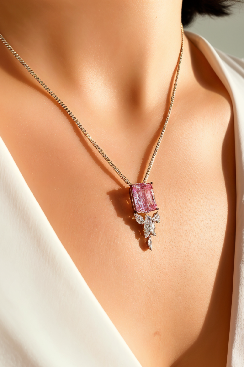 Rosé Radiance 92.5 Silver Chain Pendant