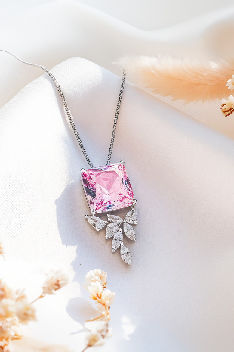 Rosé Radiance 92.5 Silver Chain Pendant
