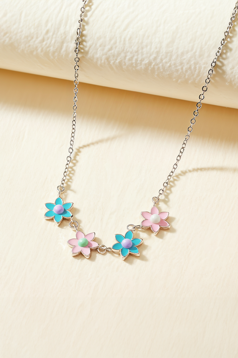 Floral Candy Pop 92.5 Silver Chain Pendant