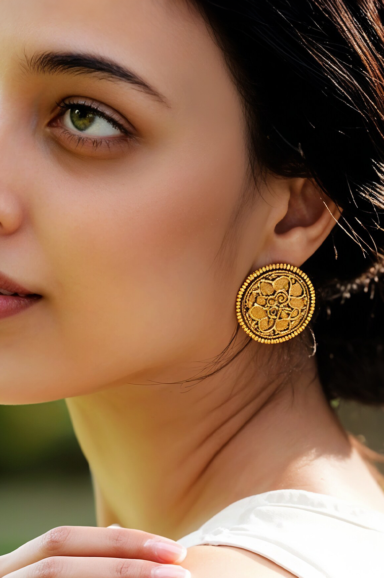 Meera Mandala Antique Studs