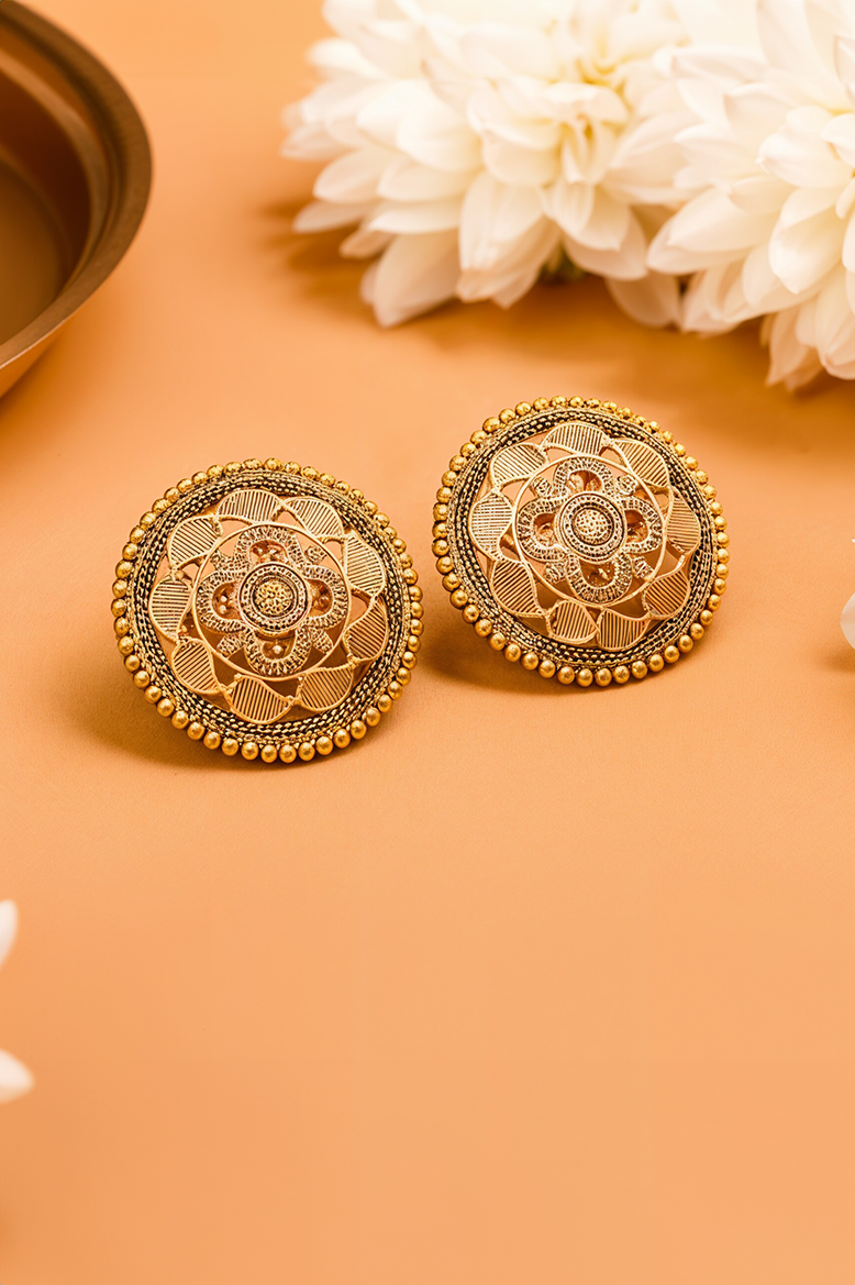 Meera Mandala Antique Studs