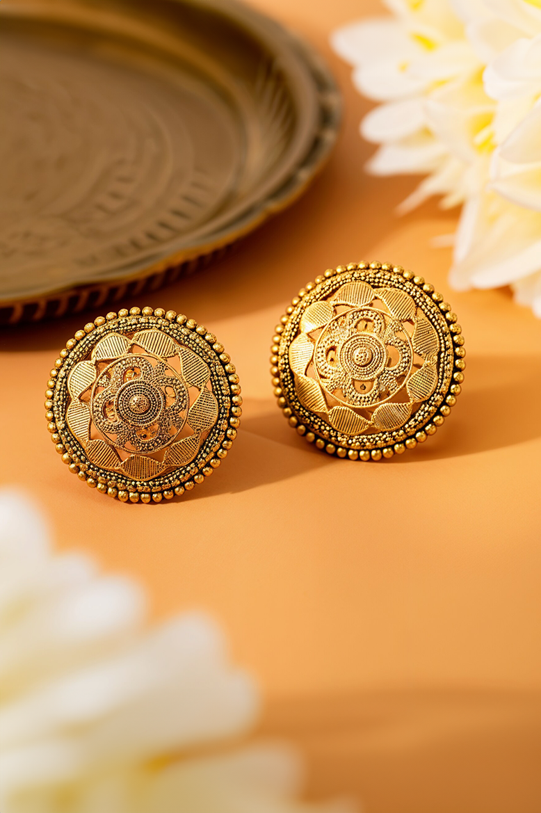 Meera Mandala Antique Studs