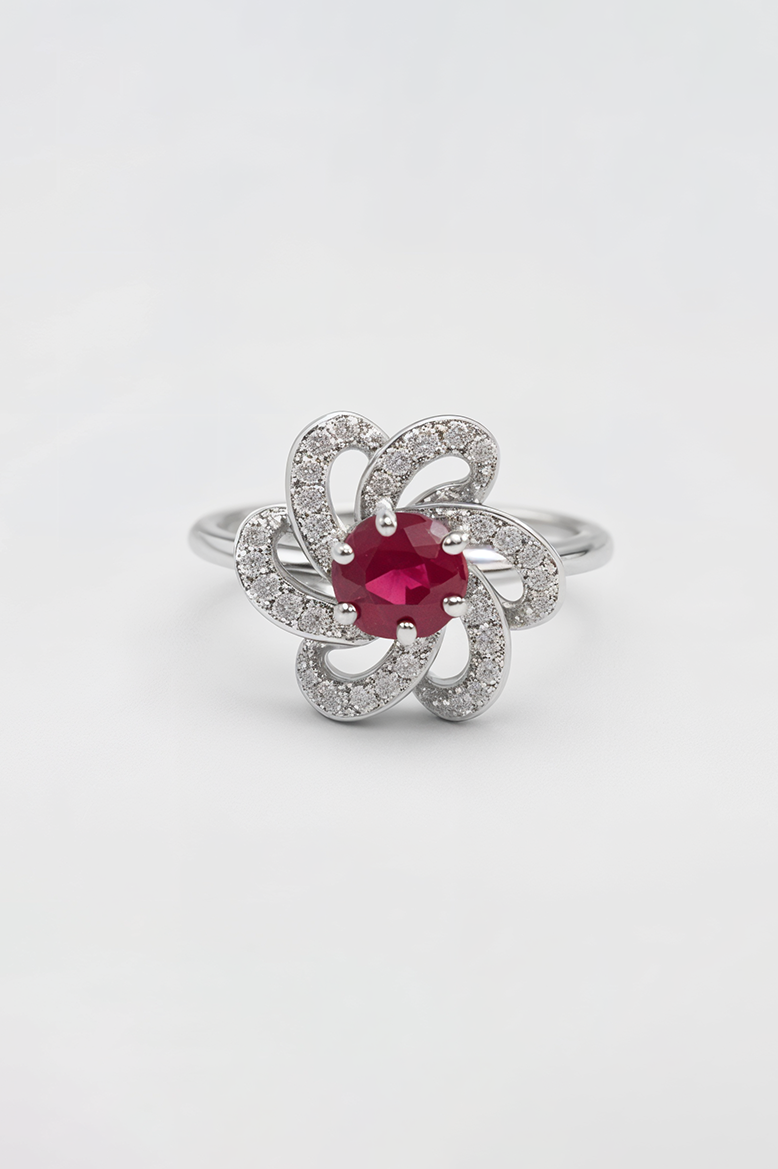 Rosabelle Diamond-Cut Cocktail Ring