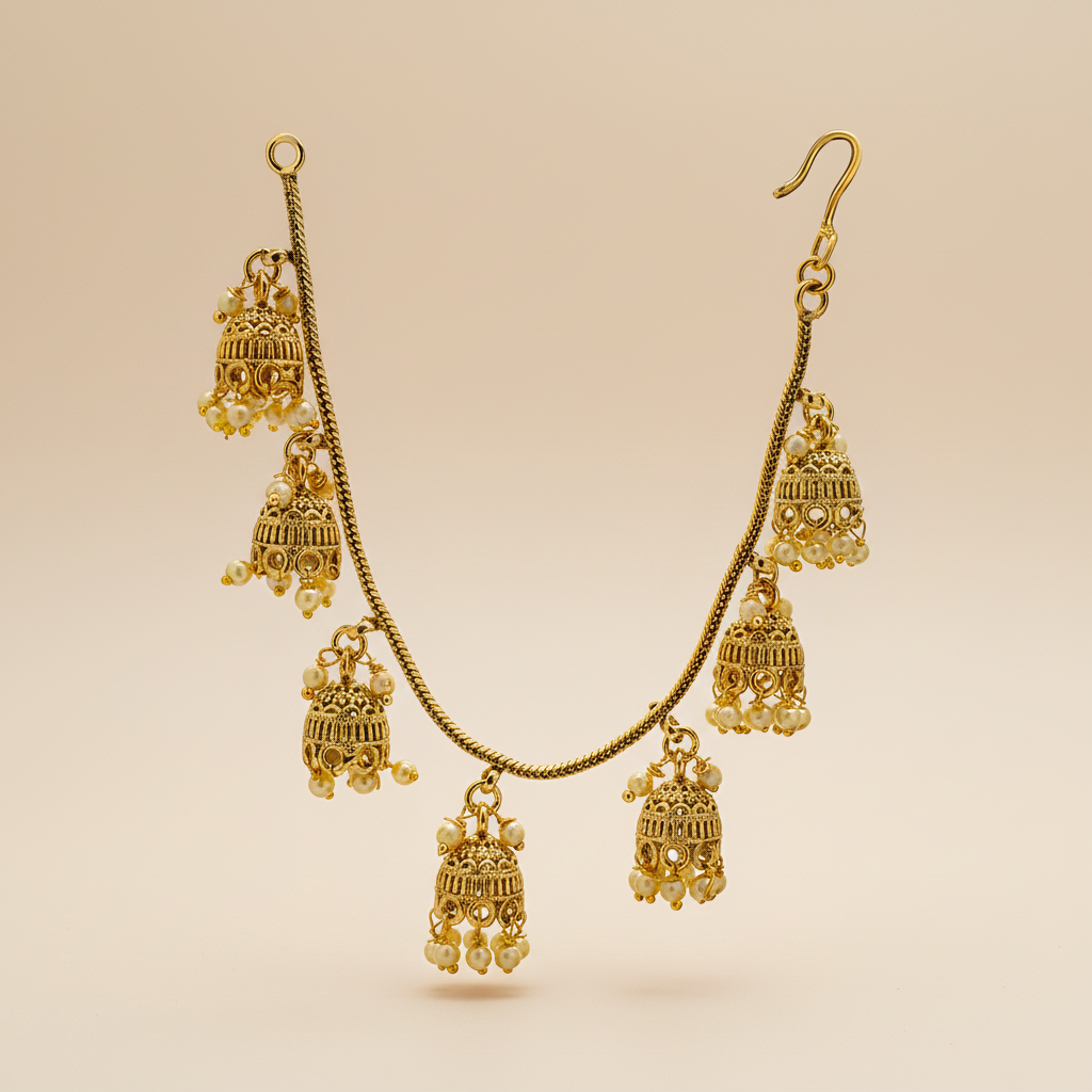Swarna Ghungroo Temple Kaan Chain