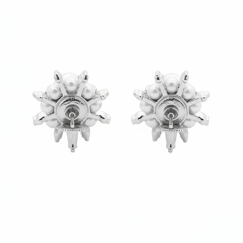 Iris Bloom Stud Earrings