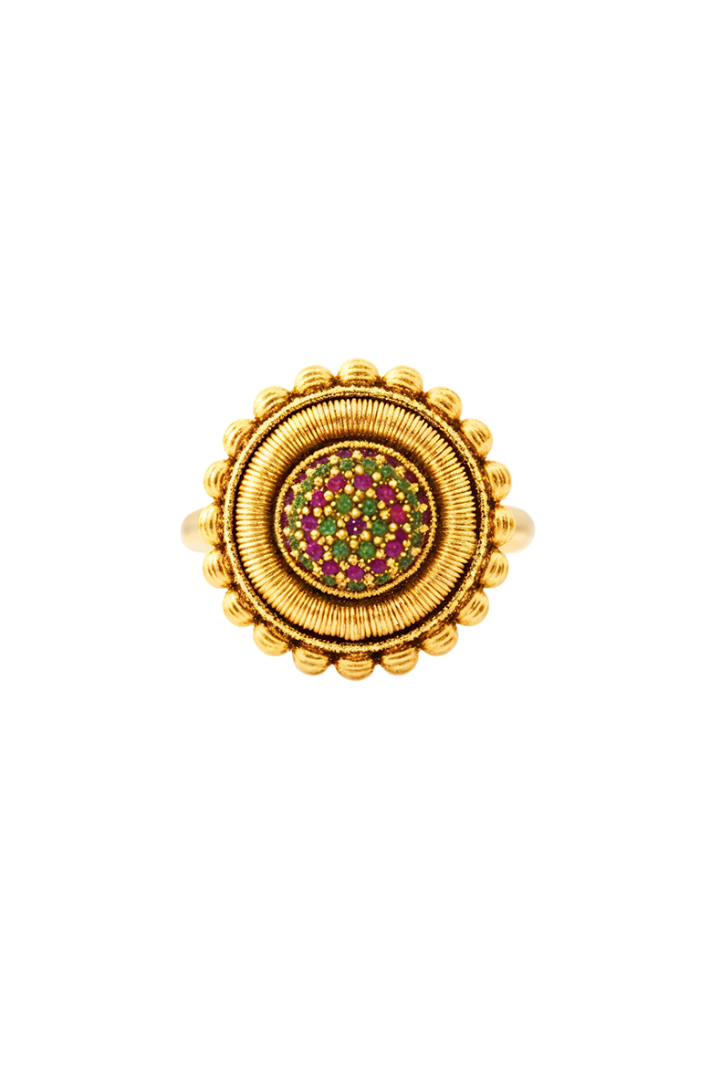 Gulbahar Antique Floral Ring