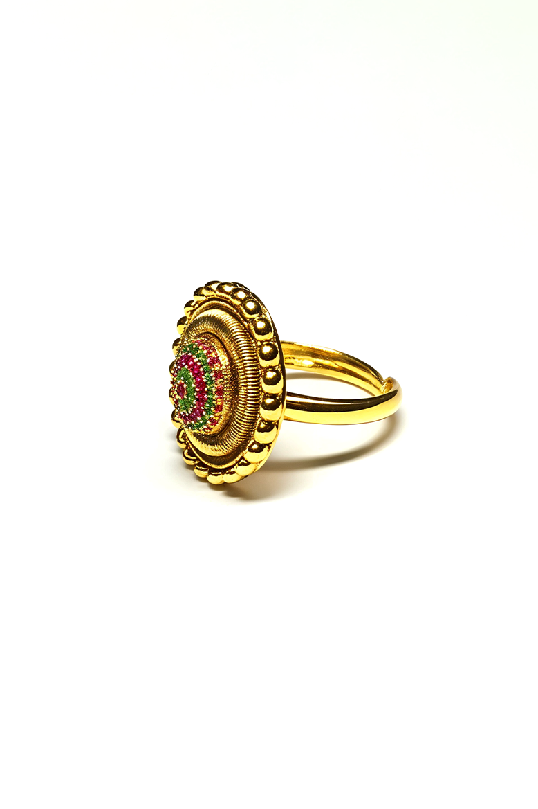 Gulbahar Antique Floral Ring