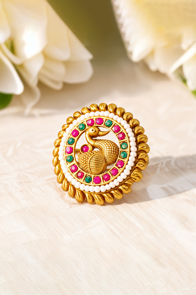 Rajsi Morni Antique Ring