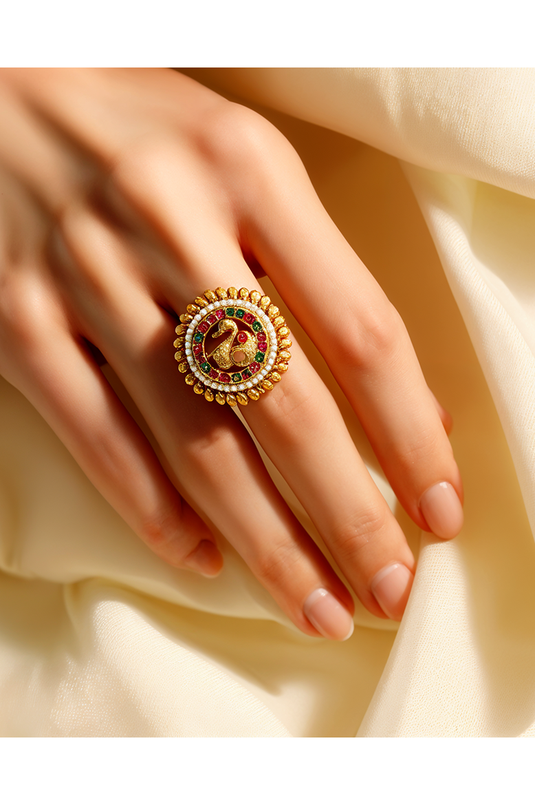 Rajsi Morni Antique Ring