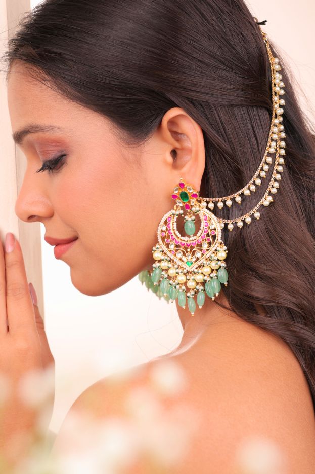 Heritage Glow Kundan Earrings