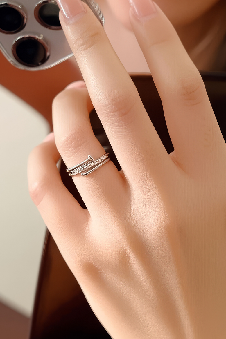 TwineBar Adjustable 92.5 Sterling Silver Ring