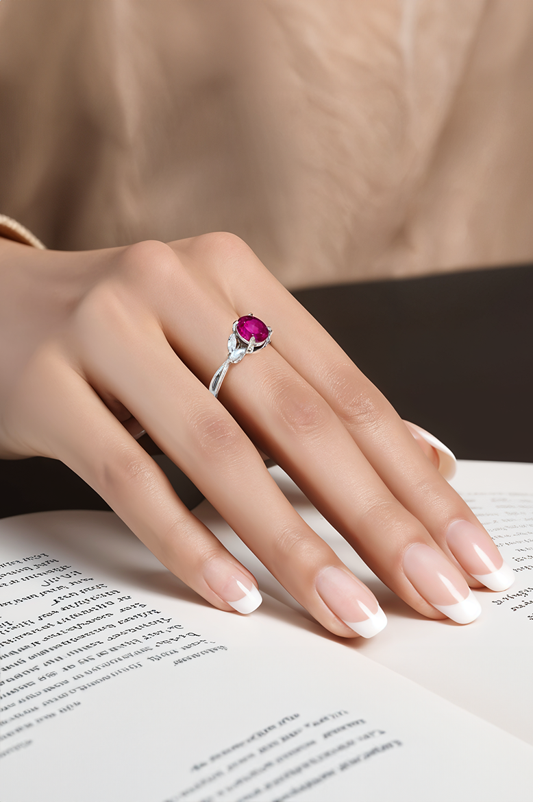 Scarlet Grace 92.5 Sterling Silver Ring
