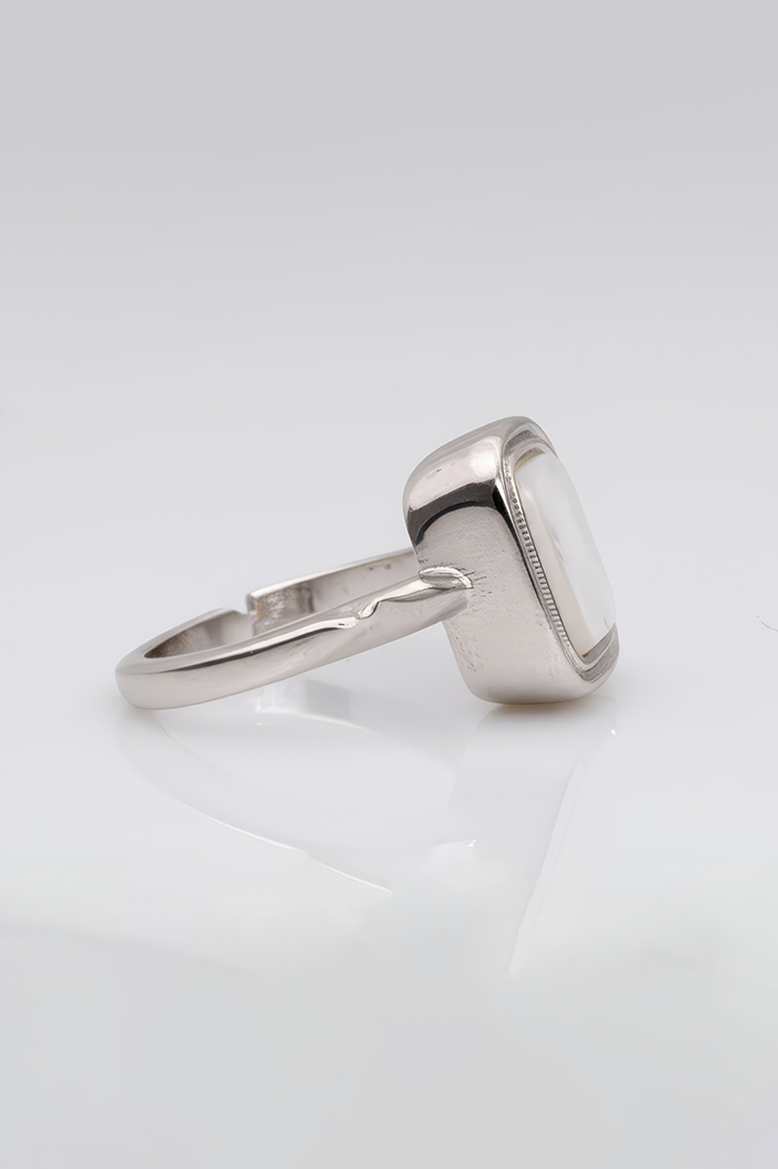 Icy Charm Cushion-Cut 92.5 Sterling Silver Ring