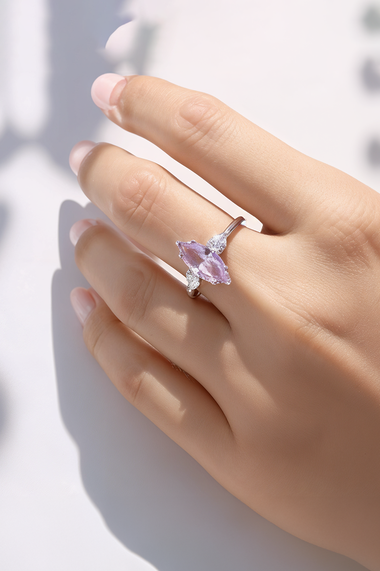 Blush Marquise 92.5 Sterling Silver Ring