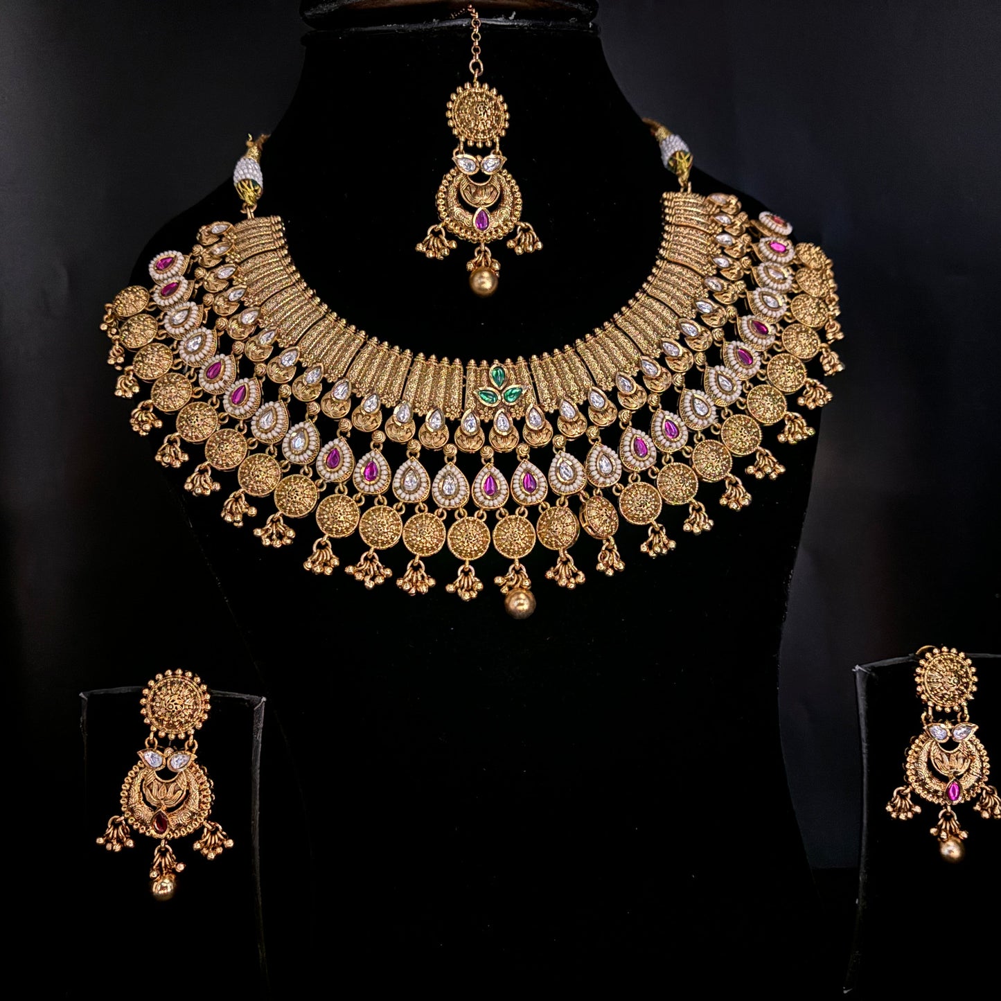 Timeless Antique Gold Full Jewelry Set