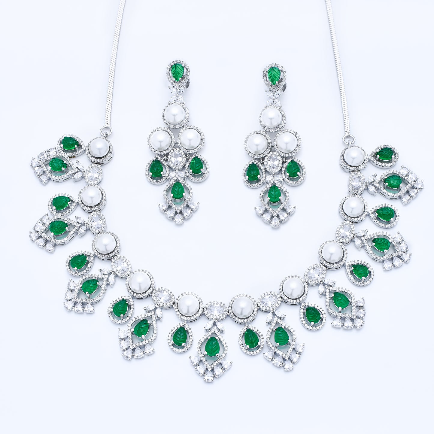Green Royal Necklace Set