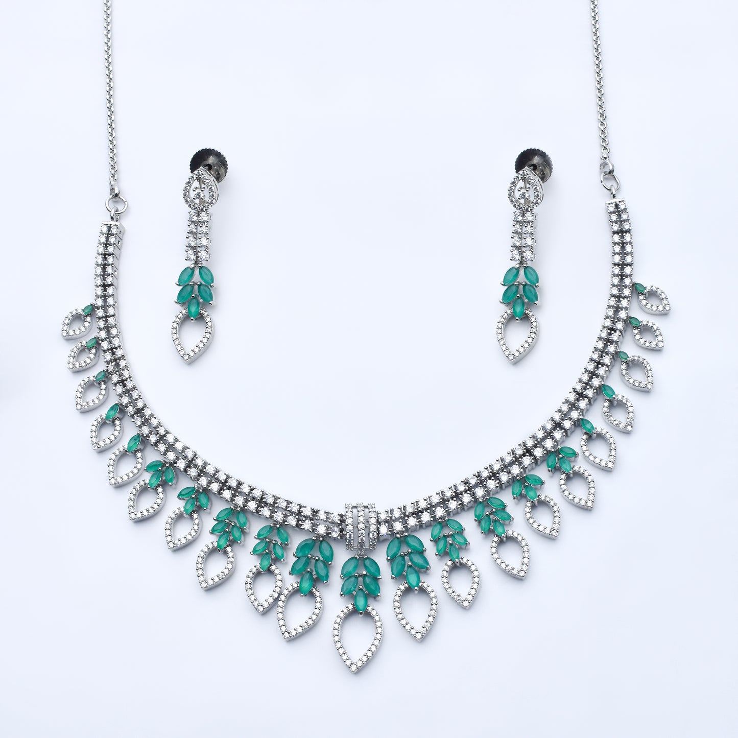 Green Drop Pendant Set