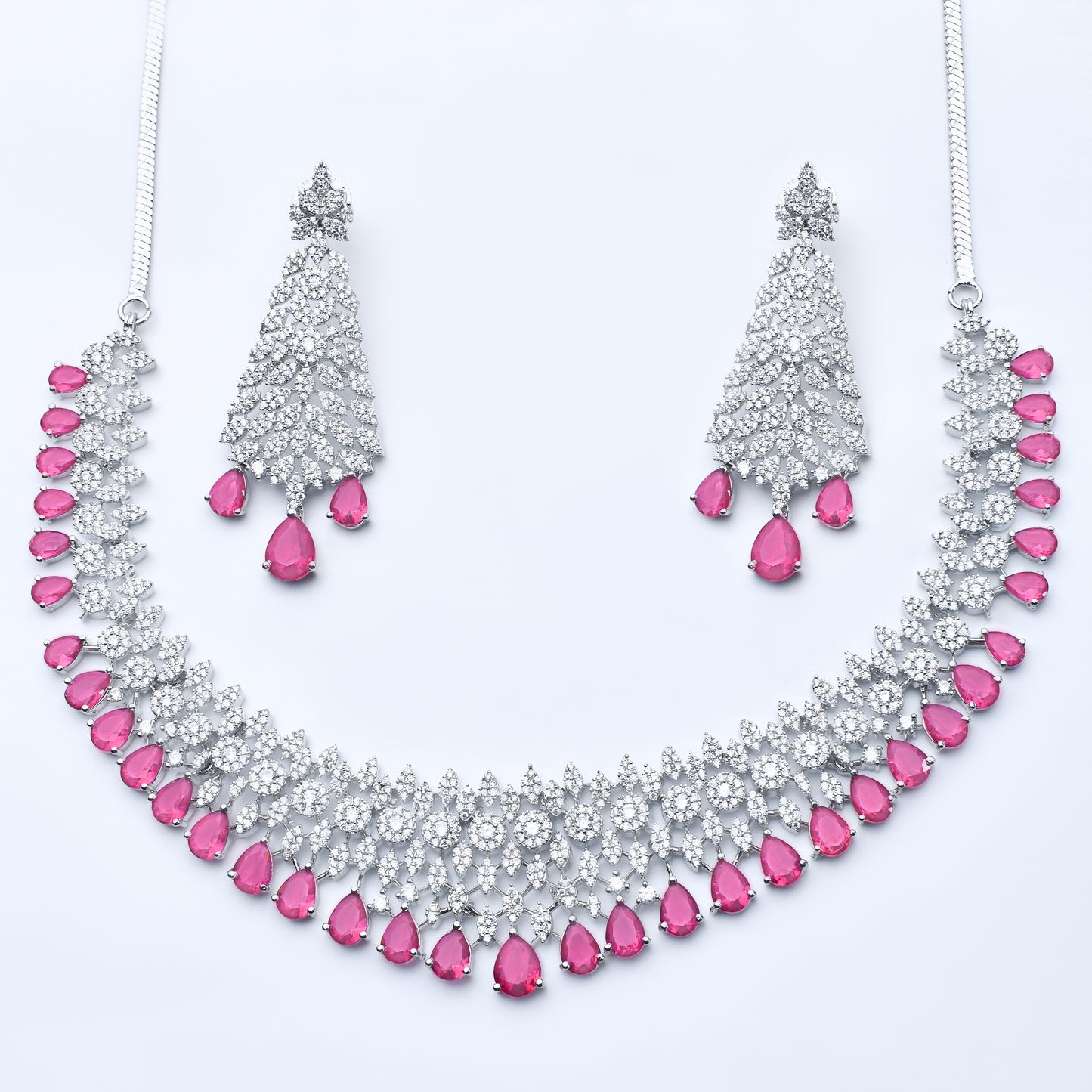 Emerald and Diamond Necklace Set