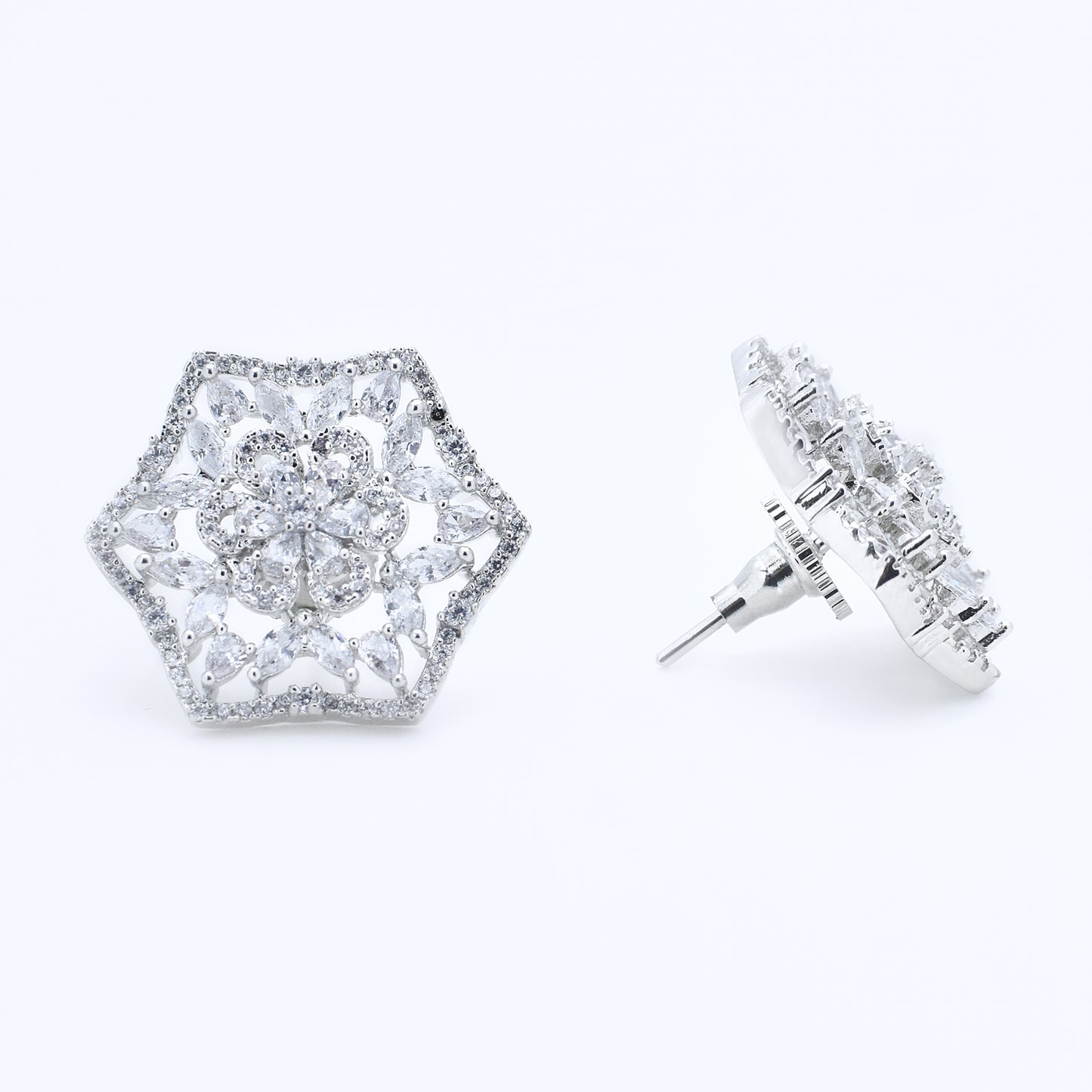 Celestial Bloom Diamond Studs