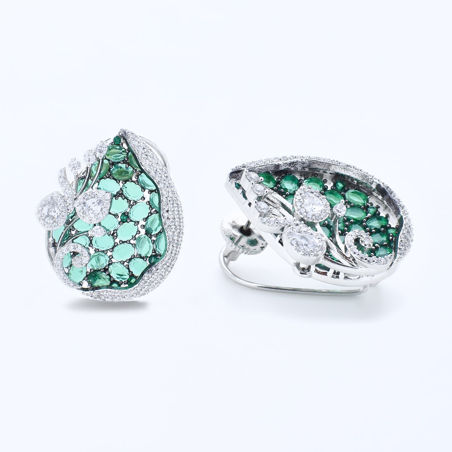 Emerald Enclave Diamond Earrings