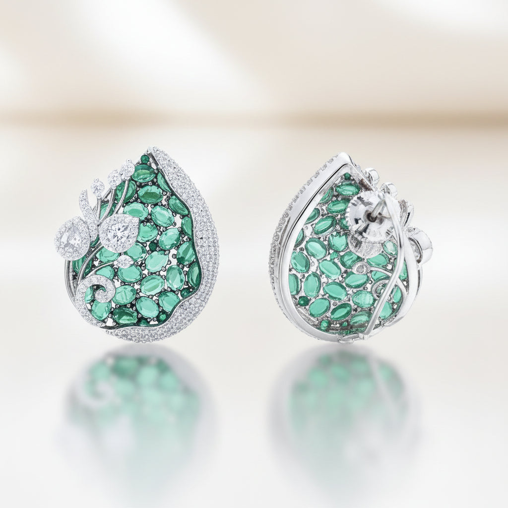 Emerald Enclave Diamond Earrings
