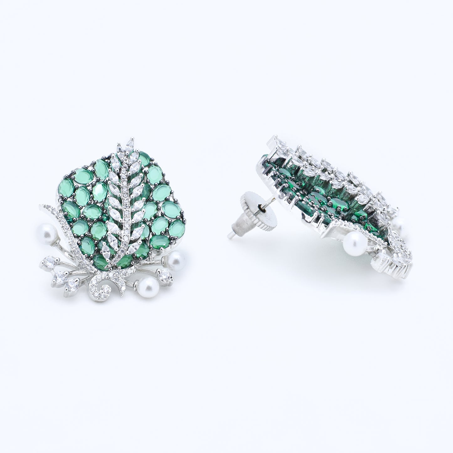 Verdant Grace Stud Earrings