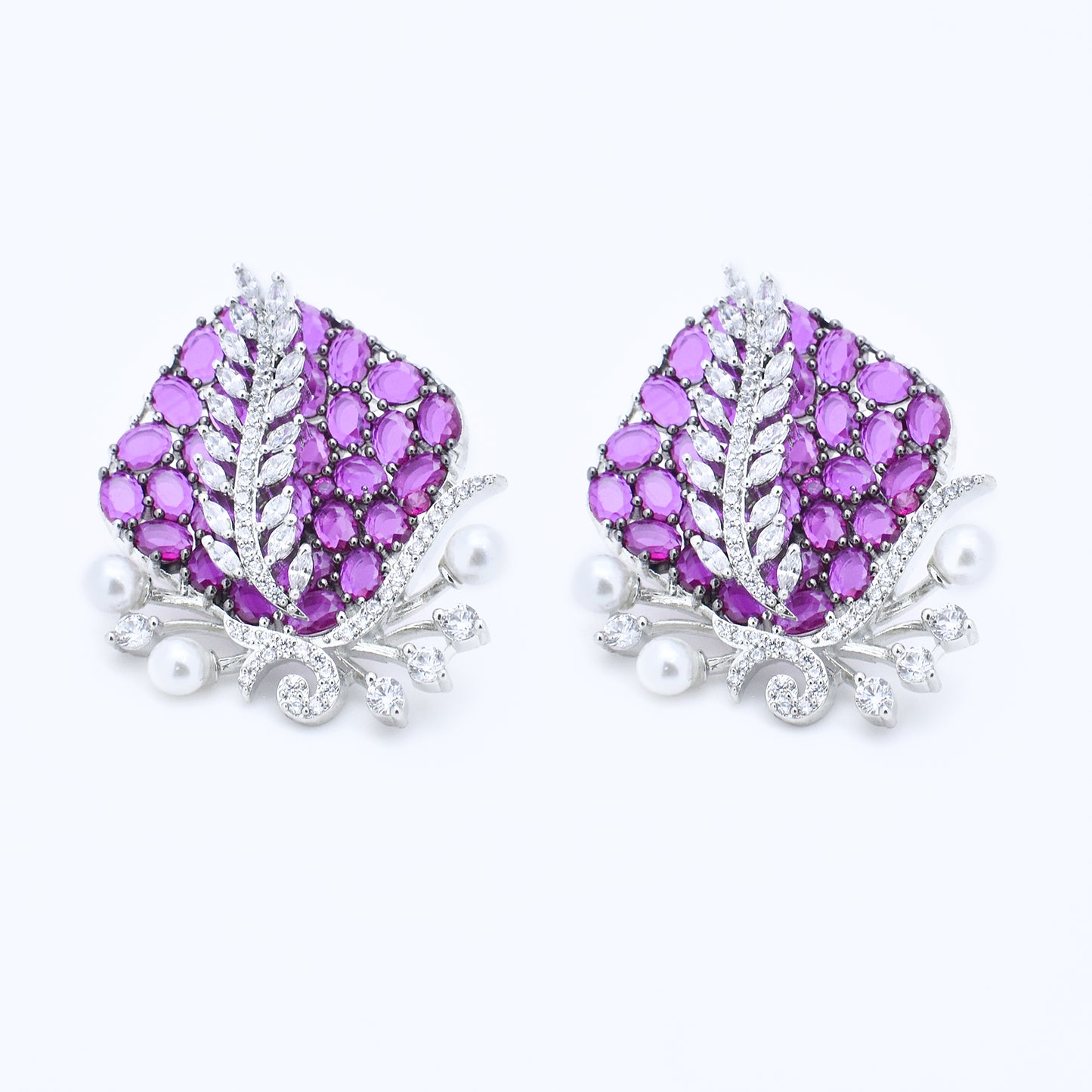 Verdant Grace Stud Earrings