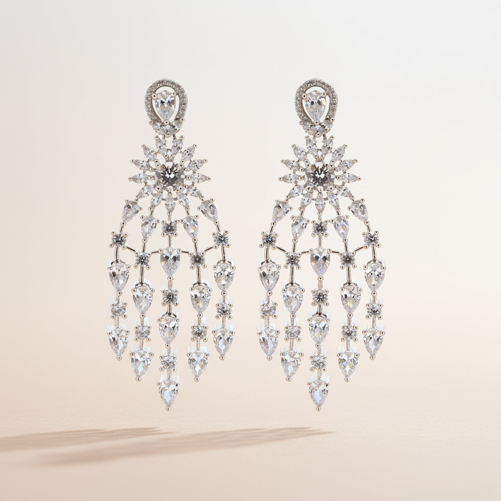 Celestial Cascade Chandelier Earrings