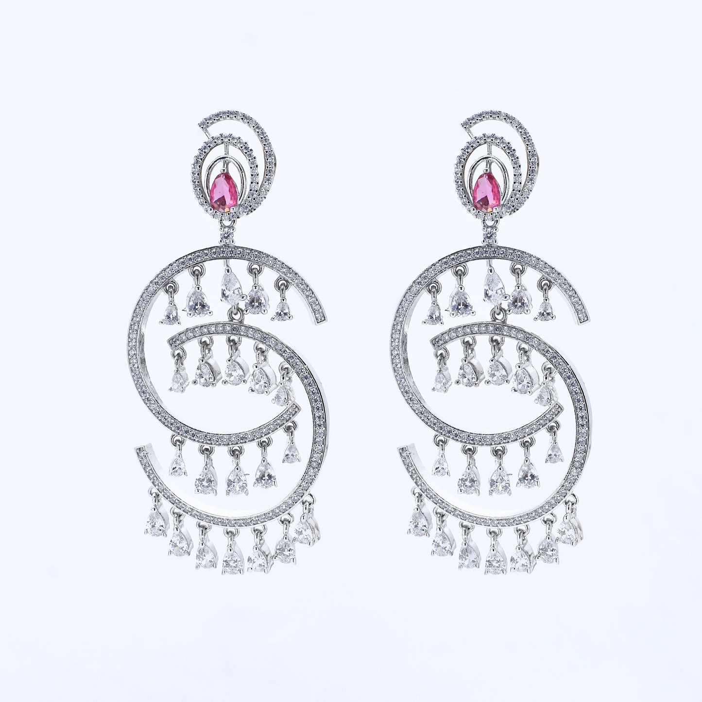 Celestial Swirl Diamond Earrings