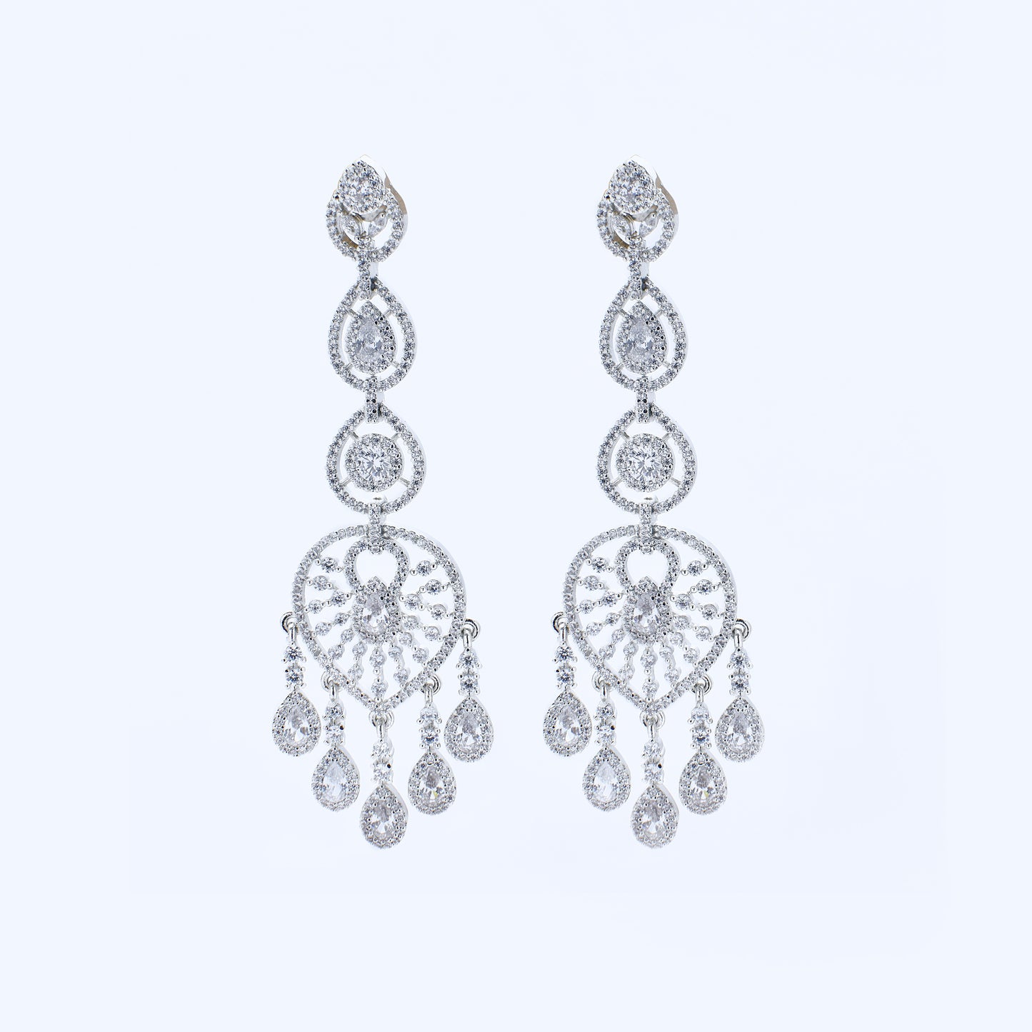 Ethereal Diamond Chandelier Earrings