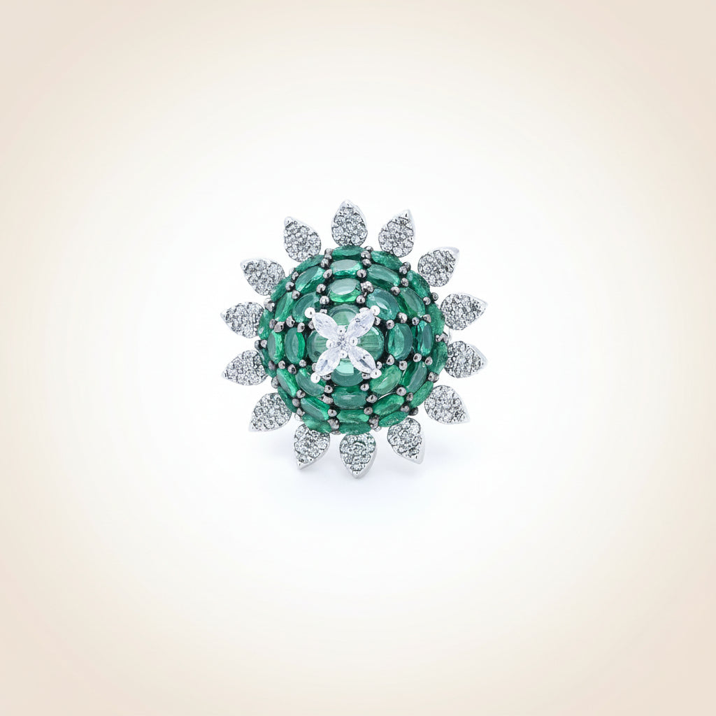 Diamond Elegant Floral Ring