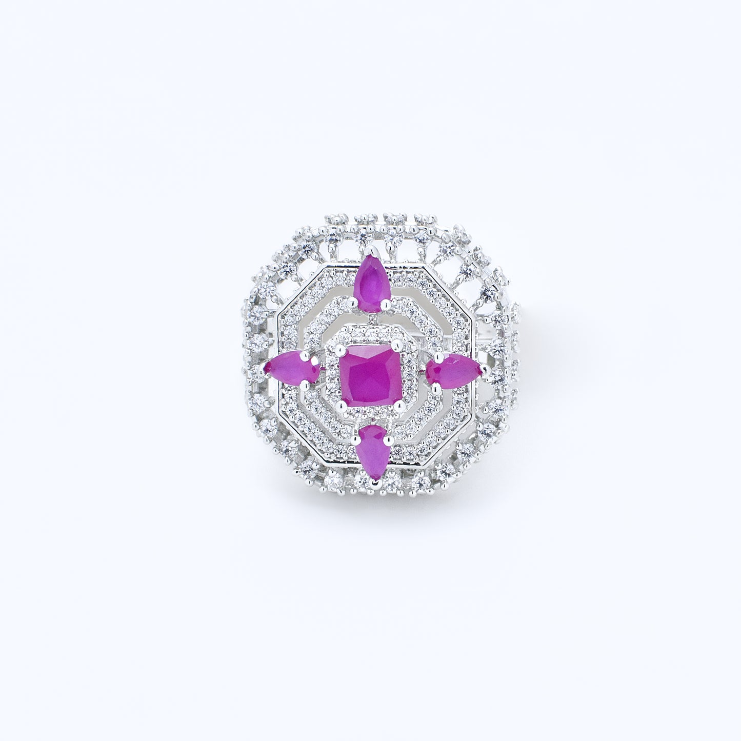 Diamond Octagon Ring