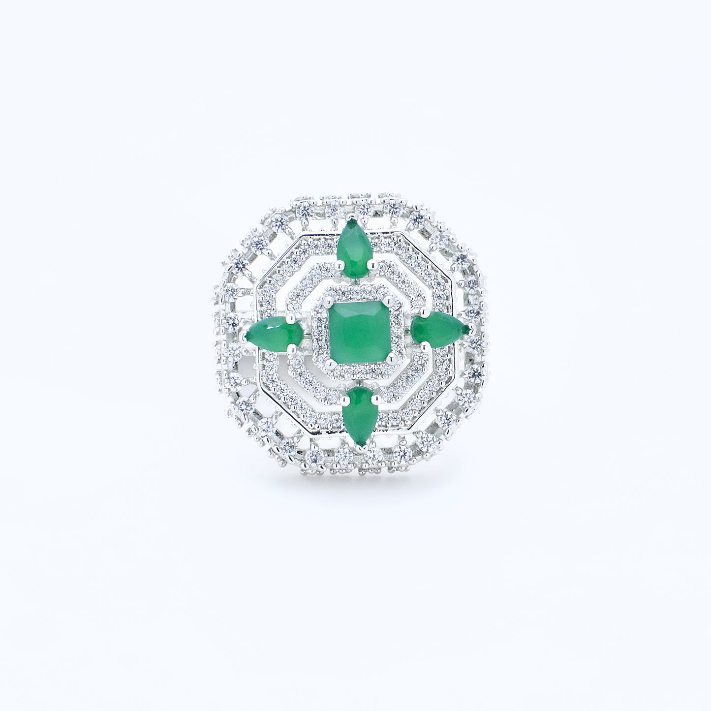 Diamond Octagon Ring
