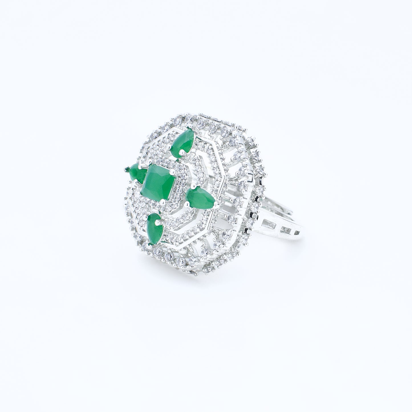 Diamond Octagon Ring