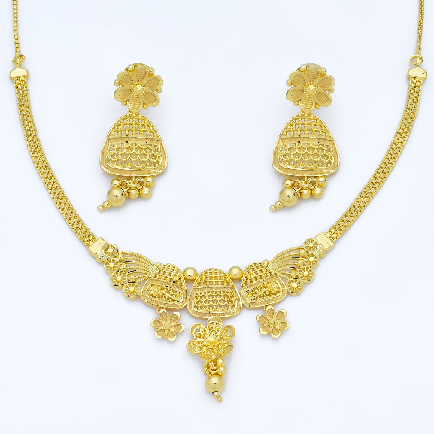 Gold Plated Necklace Set