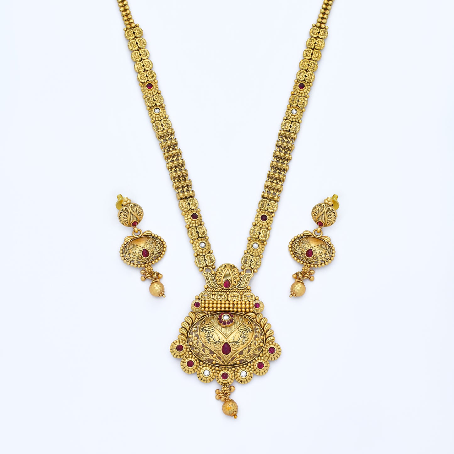 Elegant Antique Long Necklace Set