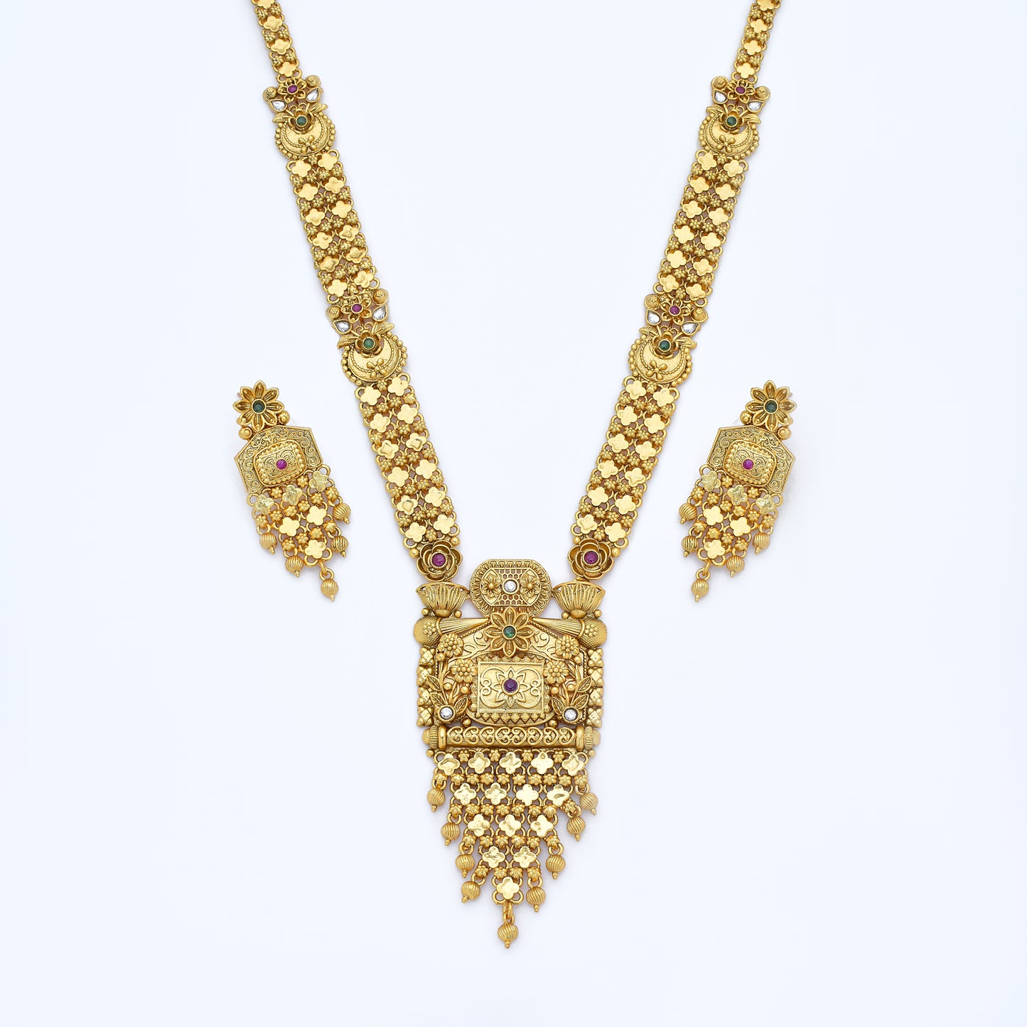 Vintage Antique Long Necklace Set