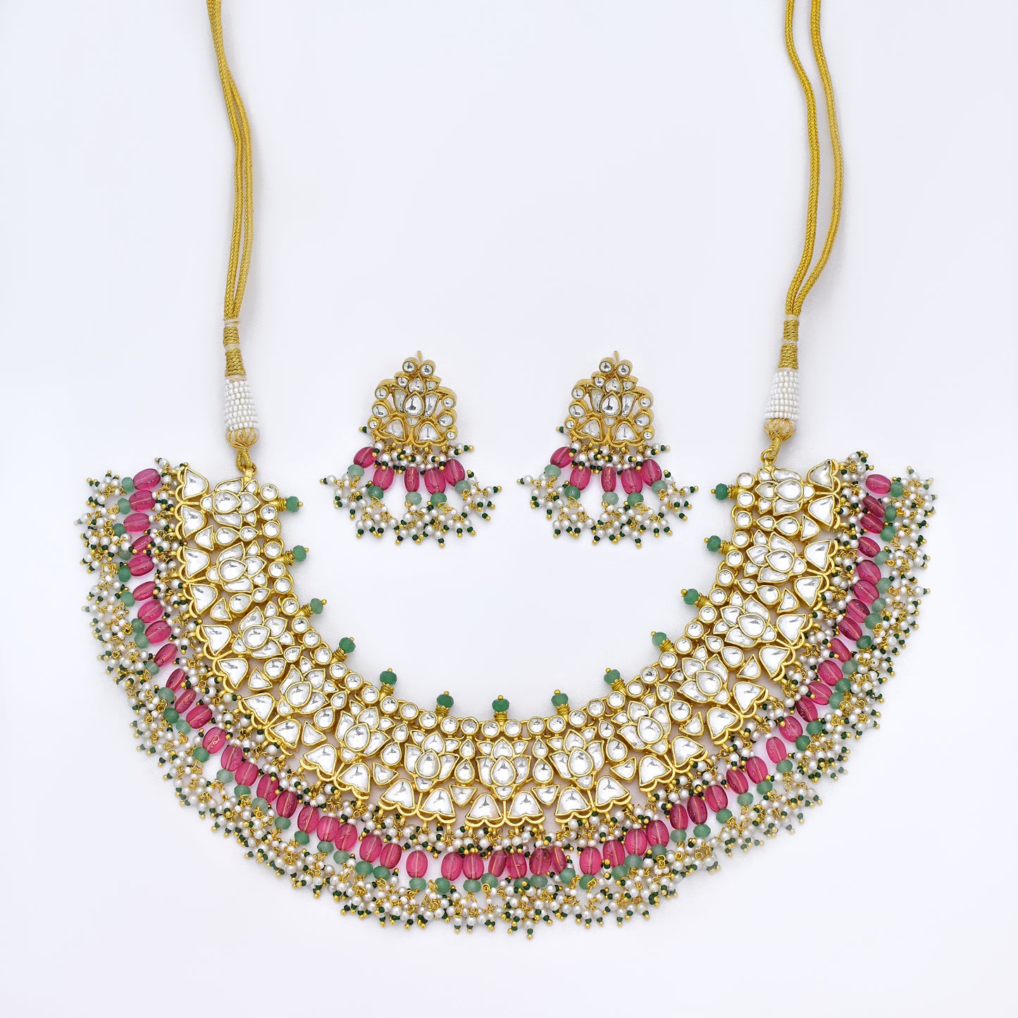 Majestic Glow Kundan Necklace Set