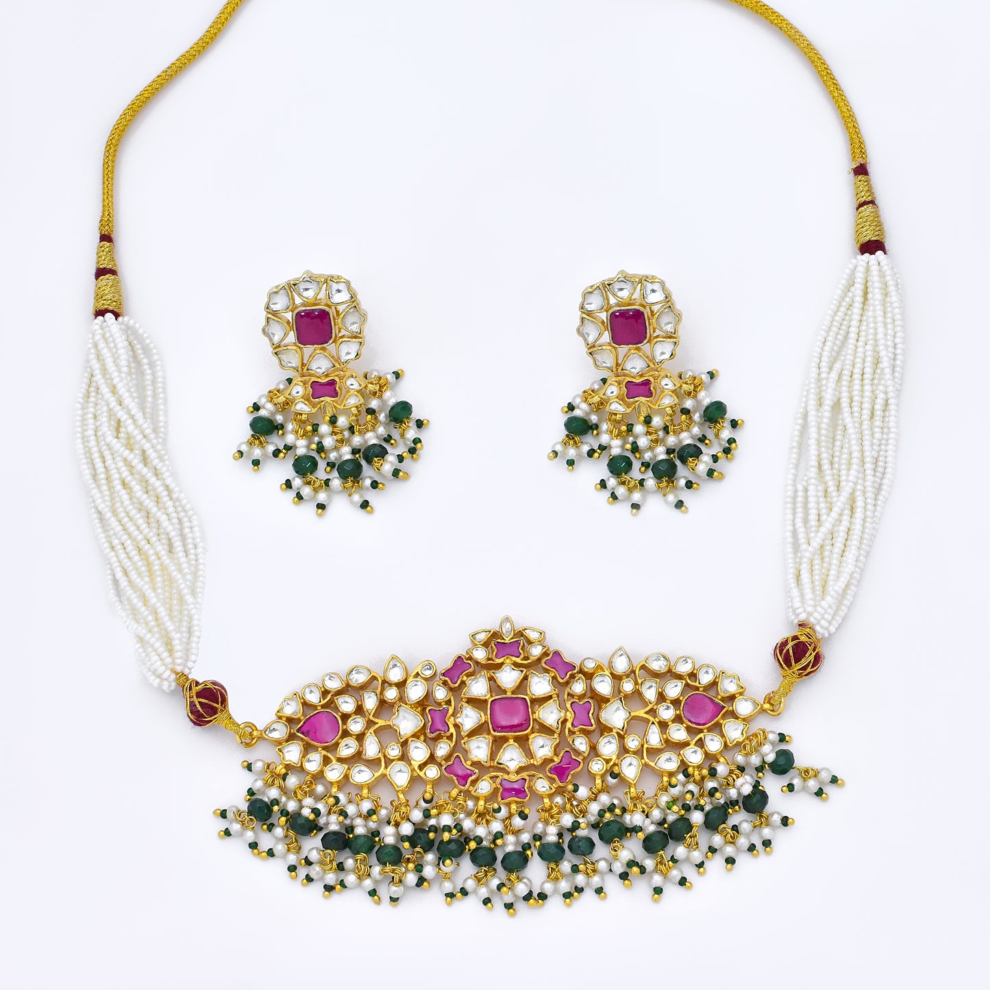 Royal Grace Kundan Necklace Set