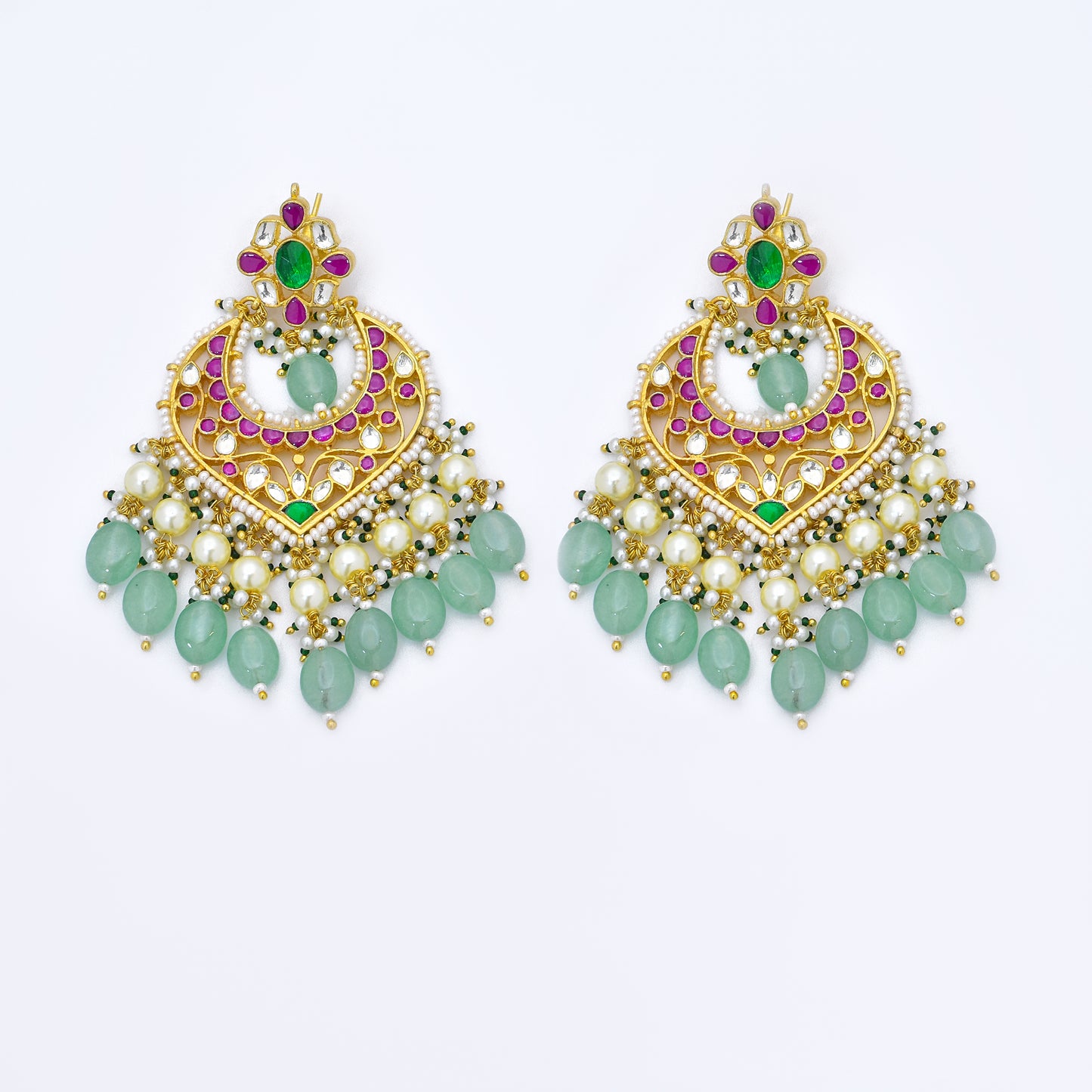 Heritage Glow Kundan Earrings