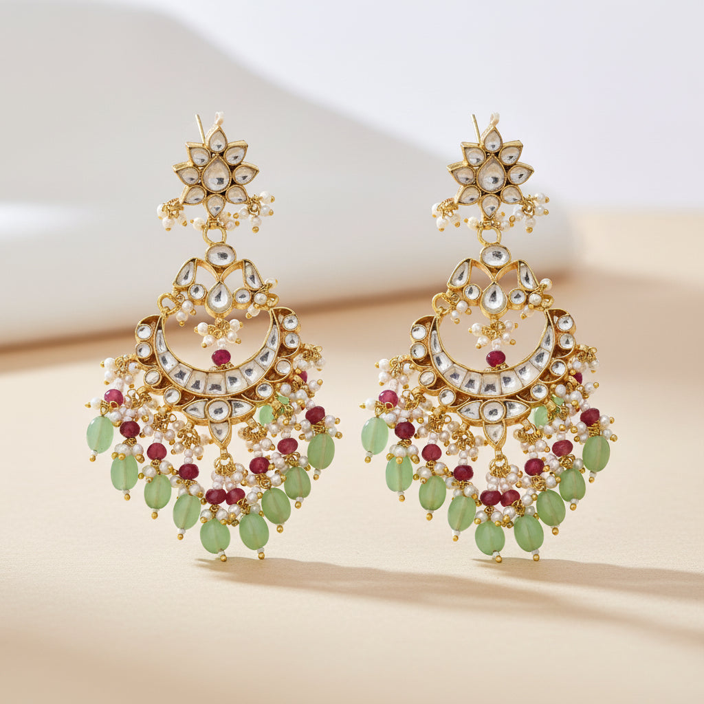 Regal Radiance Kundan Earrings