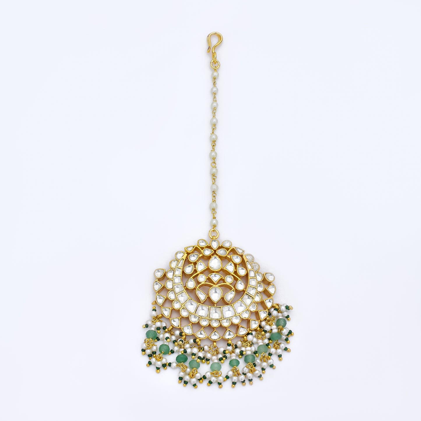 Timeless Majesty Kundan Maang Tikka