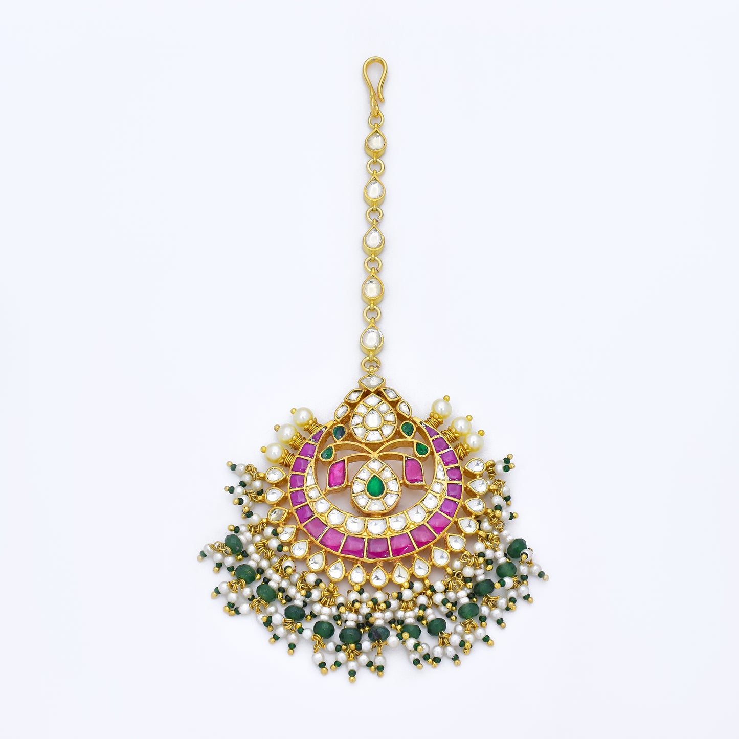 Ethereal Glow Kundan Maang Tikka