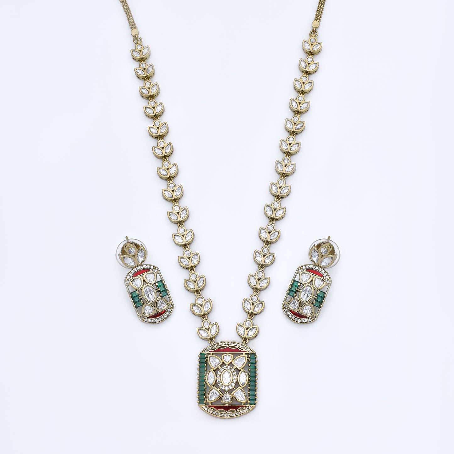 Royal Polki Kundan Necklace Set