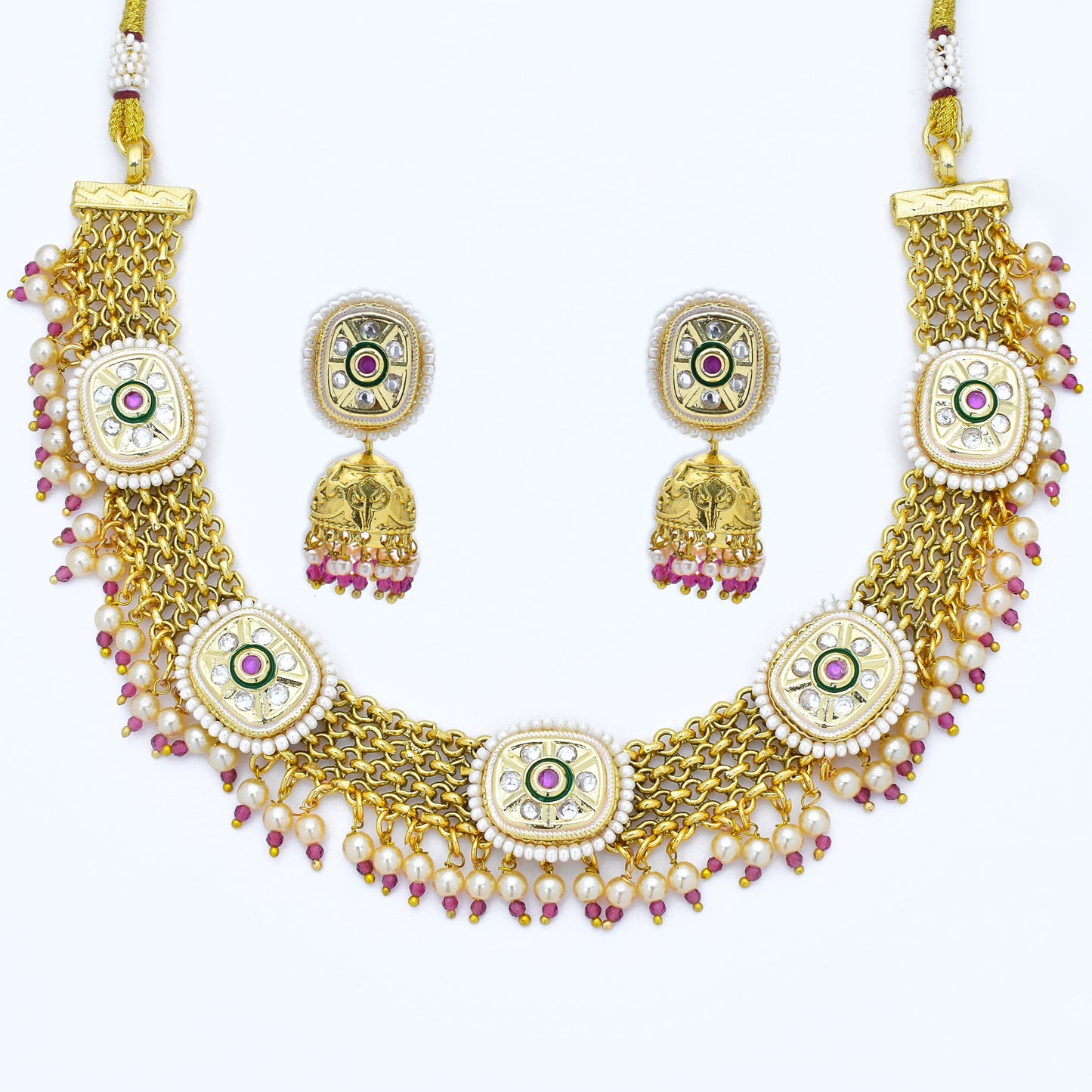 Majestic Glow Antique Necklace Set