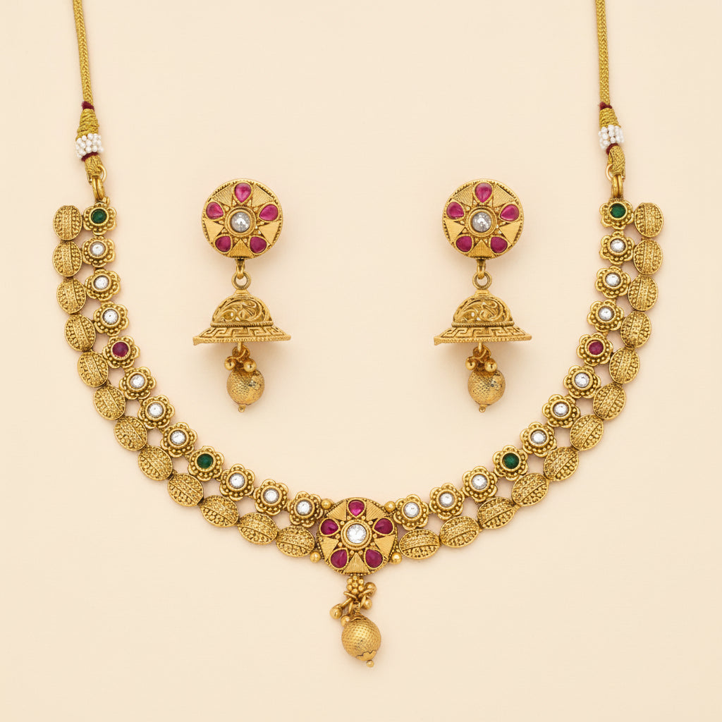 Ornate Antique Necklace Set